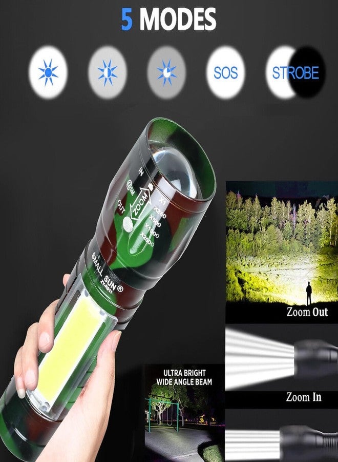 ECOSKY مصباح يدوي محمول قابل لإعادة الشحن عبر منفذ USB من ECOSKY Zoom Torch مزود بثلاثة أوضاع إضاءة (متعدد الألوان، 11 سم، قابل لإعادة الشحن) - Image 5